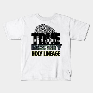 Deuteronomy 7:6 True Identity Holy Lineage ((Version 2 lighter background version)) Sons of Thunder Kids T-Shirt